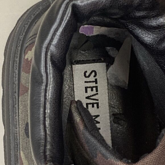 Steve Madden Women's Stomp Combat Camo Boot Streetwear Shoes Size 5.5 - Picture 8 of 10